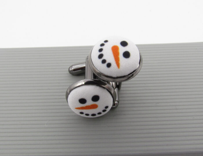 Snowman Face Cufflinks - Image 4