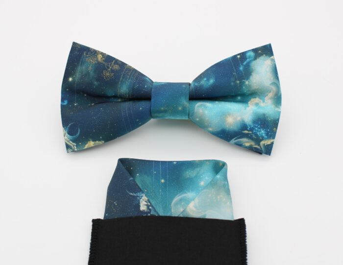 Celestial Dream Bowtie & Faux Pocket Square - Image 5