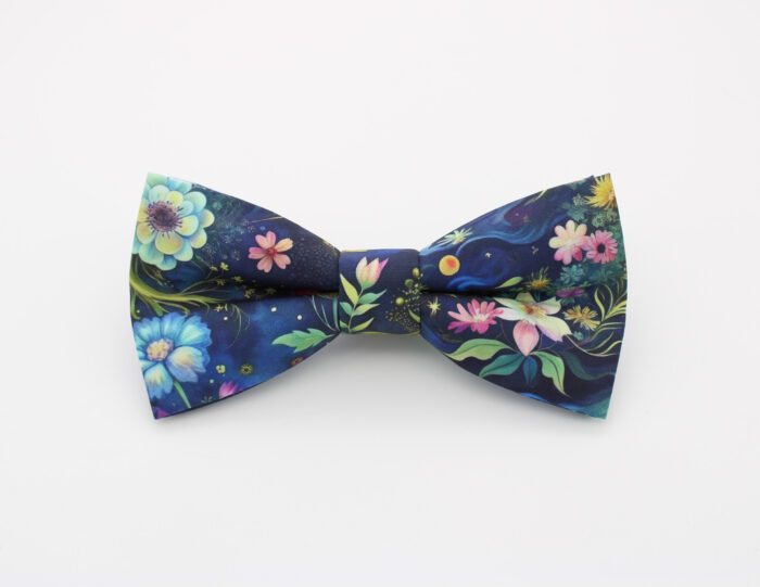 Midnight Fantasy Floral Bowtie Set