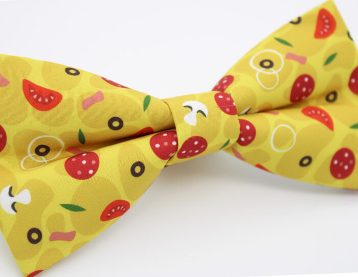 Pizza Bowtie & Faux Pocket Square - Image 4