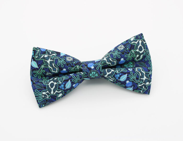 Psychedelic Frog Bowtie & Faux Pocket Square - Image 2