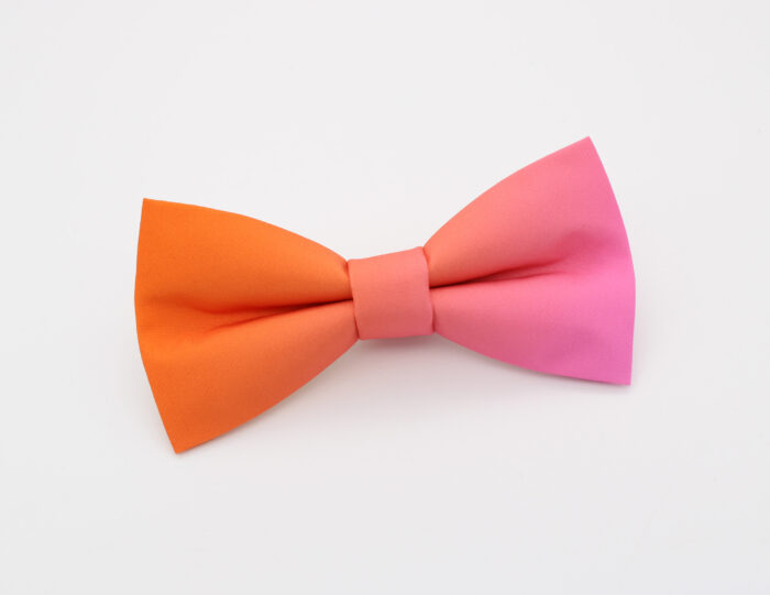 Orange and Pink Ombre Fade Bowtie Set - Image 2