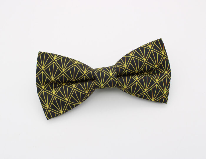 Gatsby Glam Bowtie & Faux Pocket Square - Image 2
