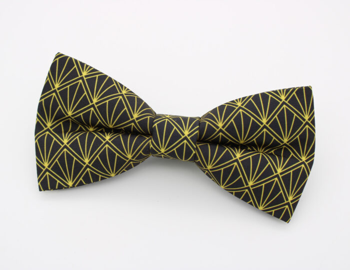 Gatsby Glam Bowtie & Faux Pocket Square - Image 3