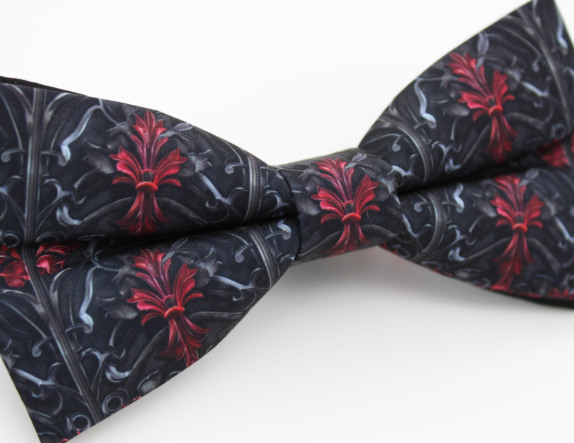 Gothic Baroque Bowtie - Dramatic Damask Bowtie - Image 4