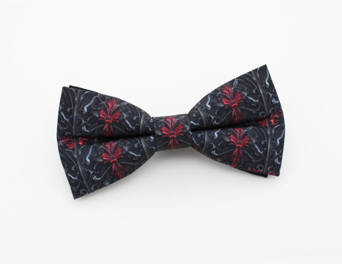 Gothic Baroque Bowtie - Dramatic Damask Bowtie - Image 2