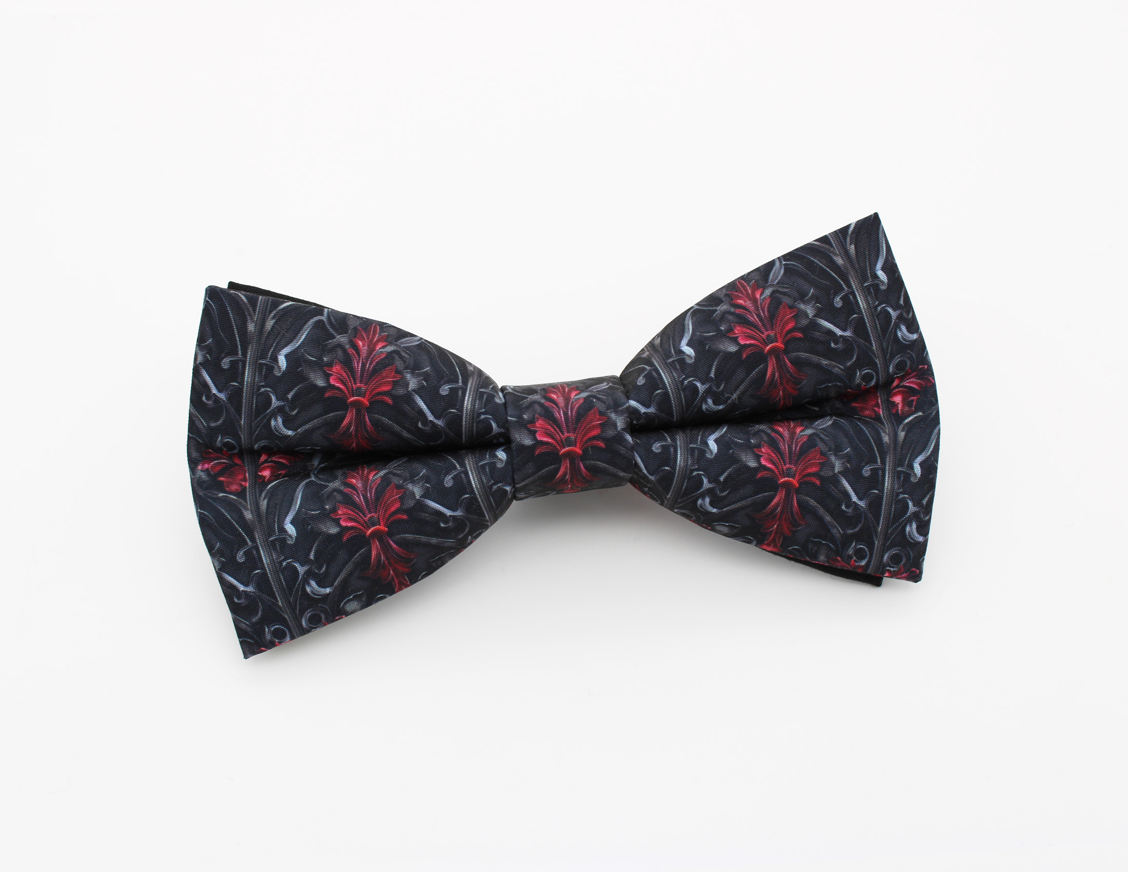 Gothic Baroque Bowtie - Dramatic Damask Bowtie - Image 2