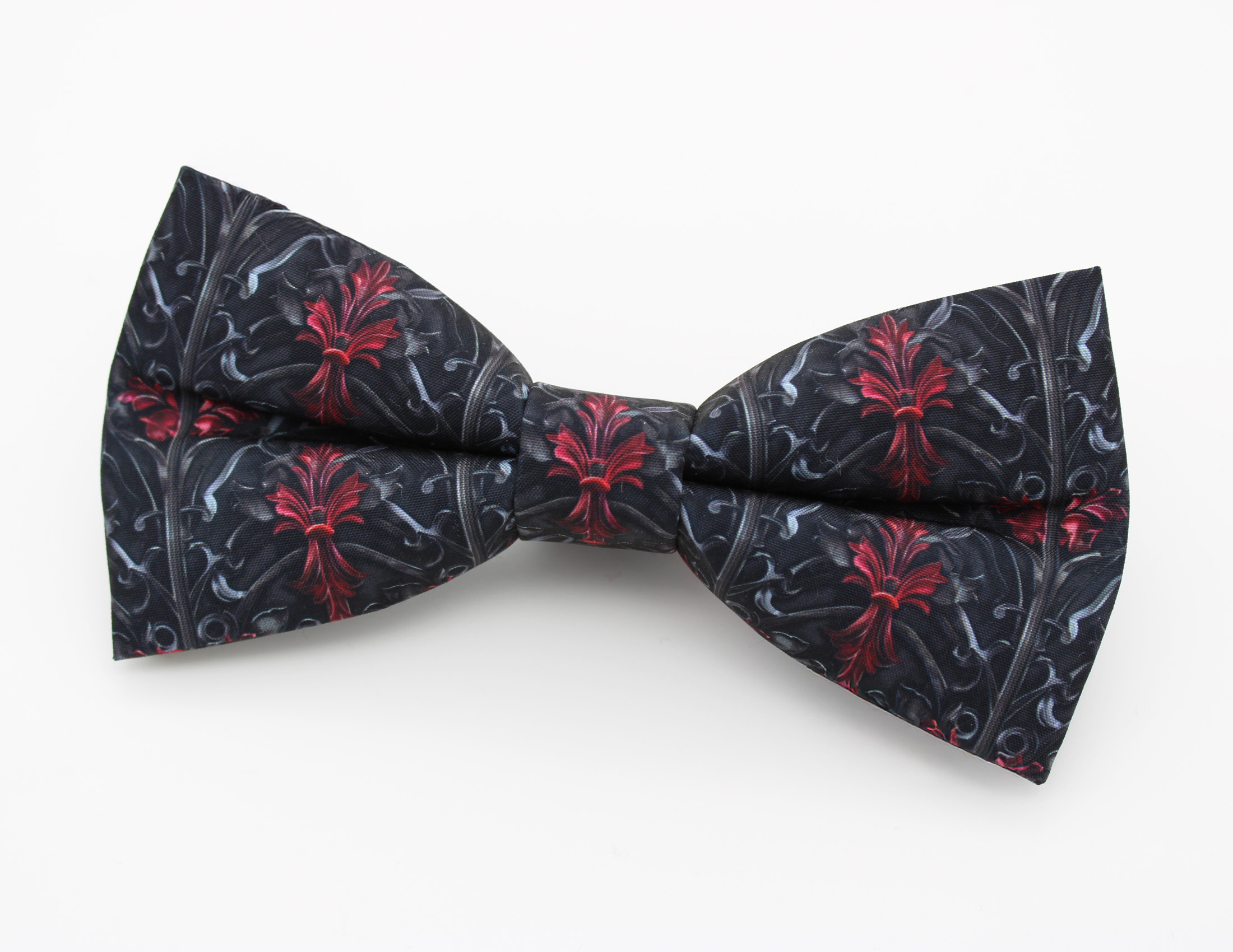 Gothic Baroque Bowtie - Dramatic Damask Bowtie - Image 3