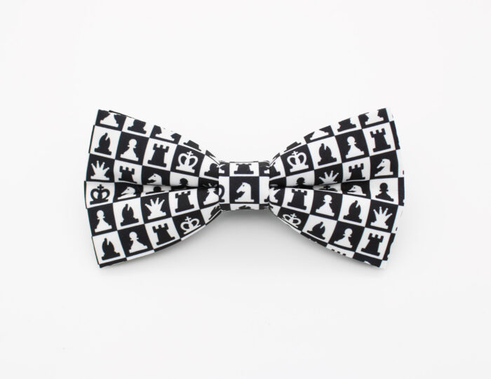 Checkered Chess Patterned Bowtie Set