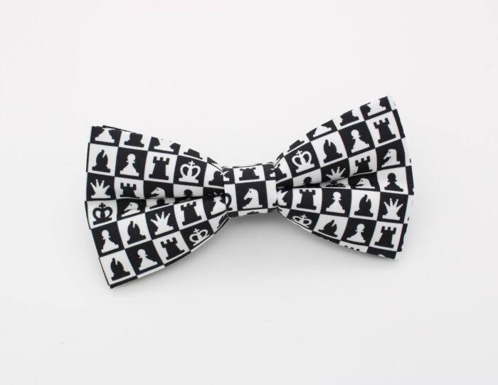 Checkered Chess Patterned Bowtie Set - Image 2