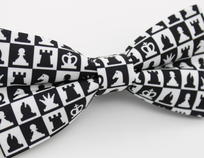 Checkered Chess Patterned Bowtie Set - Image 7