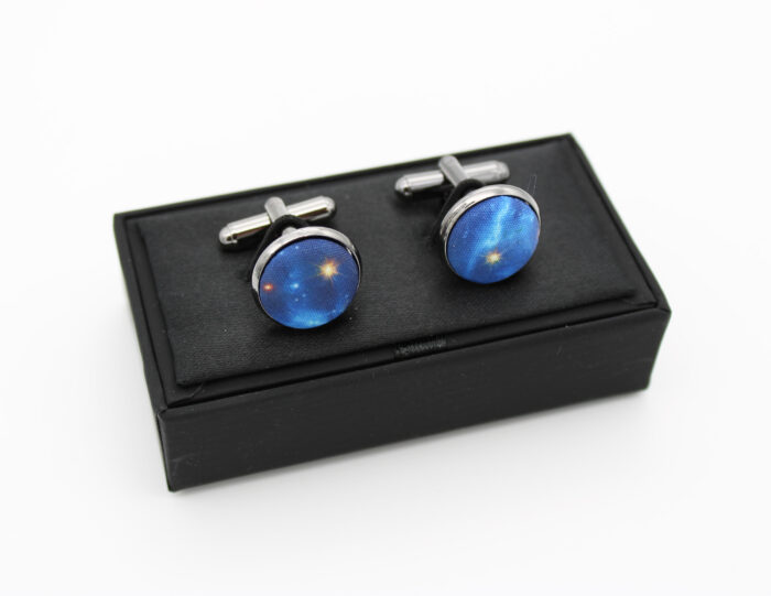 Blue Cosmic Galaxy Bowtie Set - Image 2