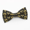 Black and Gold Baroque Bowtie & Faux Pocket Square - Image 2