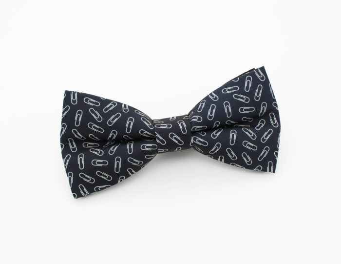 Paperclip Print Bowtie - Image 2