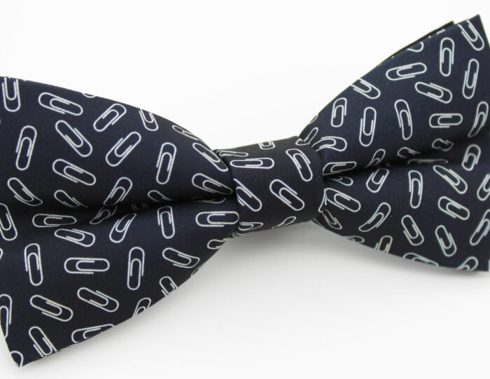 Paperclip Print Bowtie - Image 4