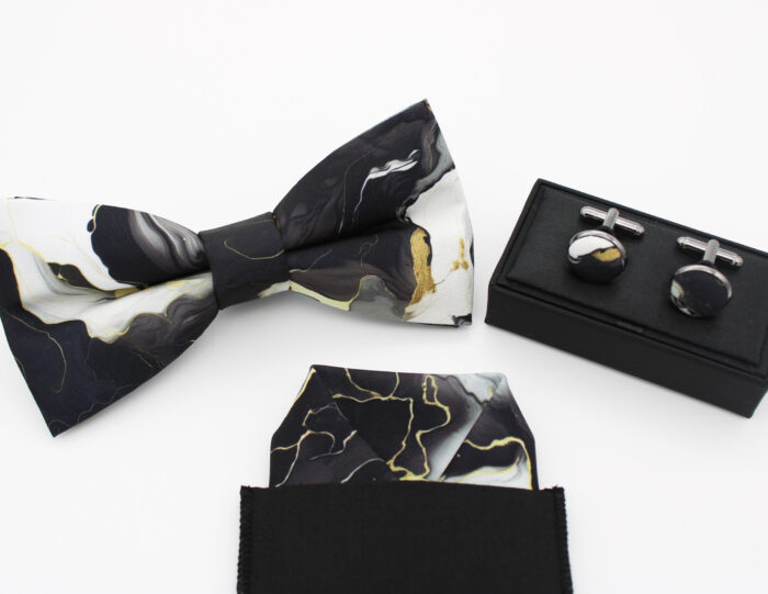 Marble Swirl Bowtie Set - Image 6