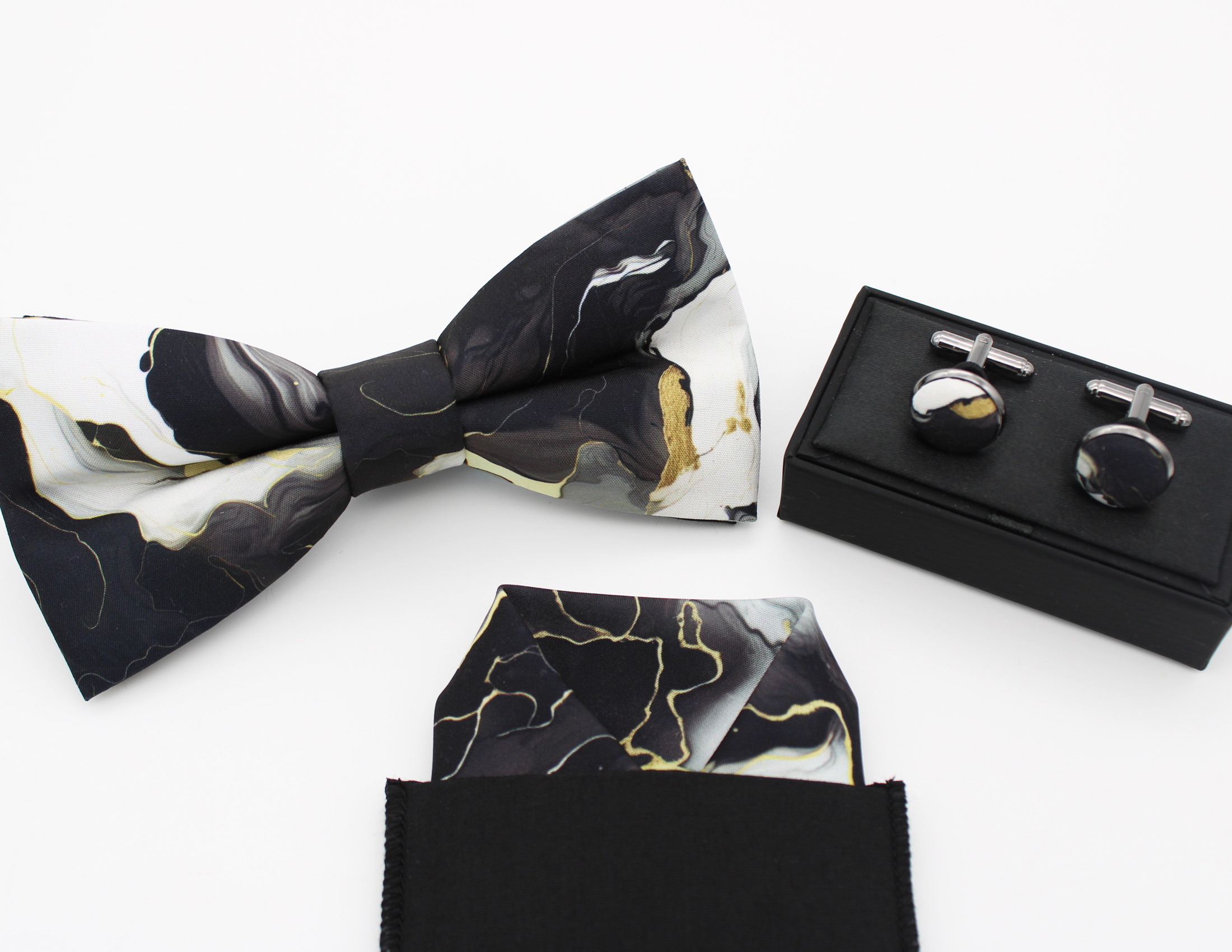 Marble Swirl Bowtie Set - Image 6