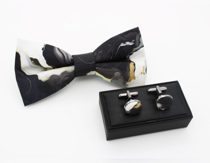 Marble Swirl Bowtie Set - Image 4