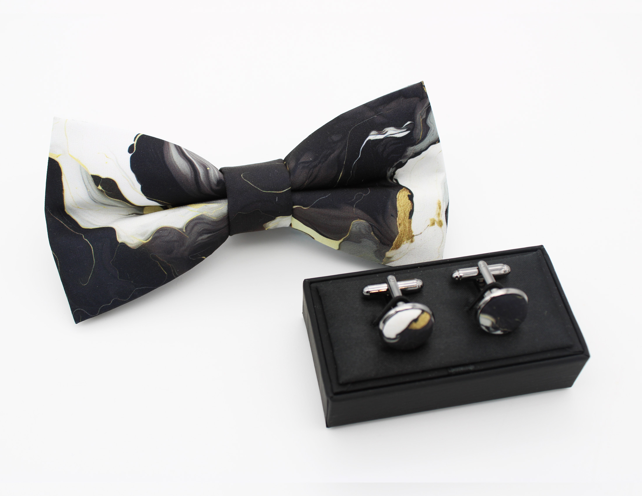 Marble Swirl Bowtie Set - Image 4