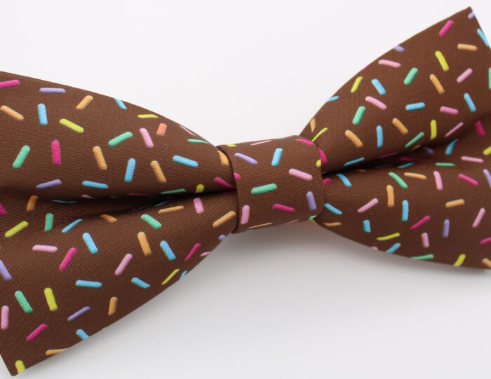 Chocolate Sprinkle Bowtie & Faux Pocket Square - Image 4