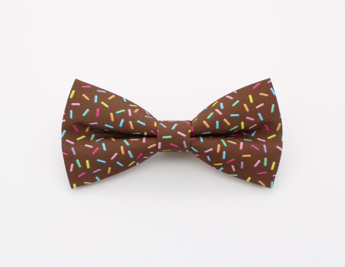 Chocolate Sprinkle Bowtie & Faux Pocket Square