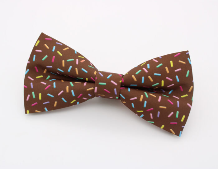 Chocolate Sprinkle Bowtie & Faux Pocket Square - Image 3