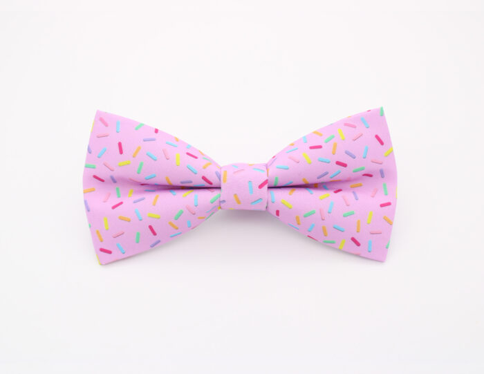 Pink Sprinkle Patterned Bowtie