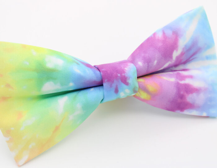 Rainbow Swirl Tie-Dye Bowtie - Image 4