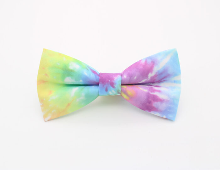 Rainbow Swirl Tie-Dye Bowtie