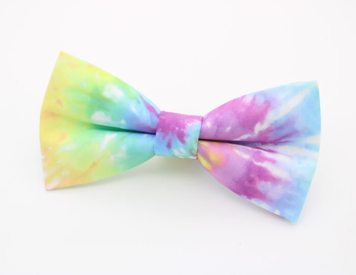 Rainbow Swirl Tie-Dye Bowtie - Image 3