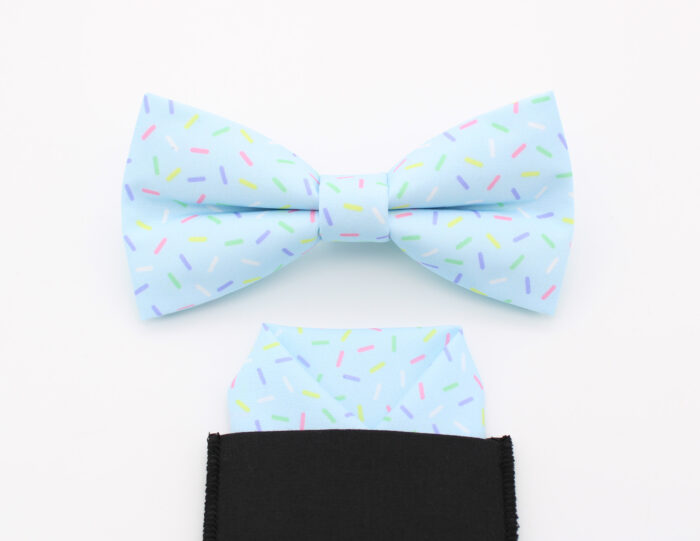 Blue Pastel Sprinkle Bowtie - Image 3