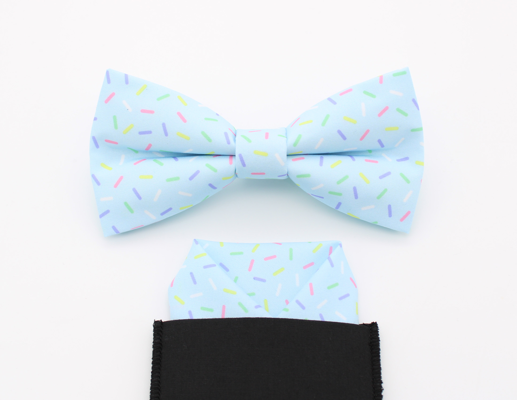 Blue Pastel Sprinkle Bowtie - Image 3