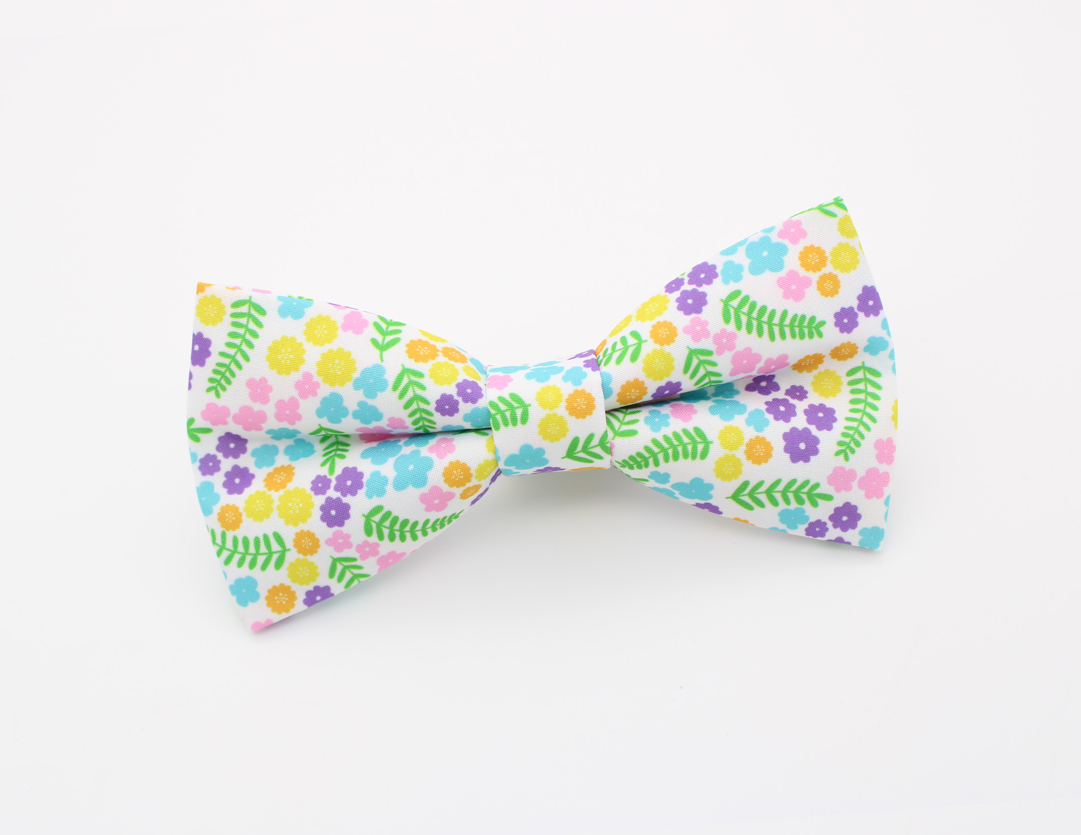 Rainbow Ditsy Flower Print Bowtie Set - Image 2