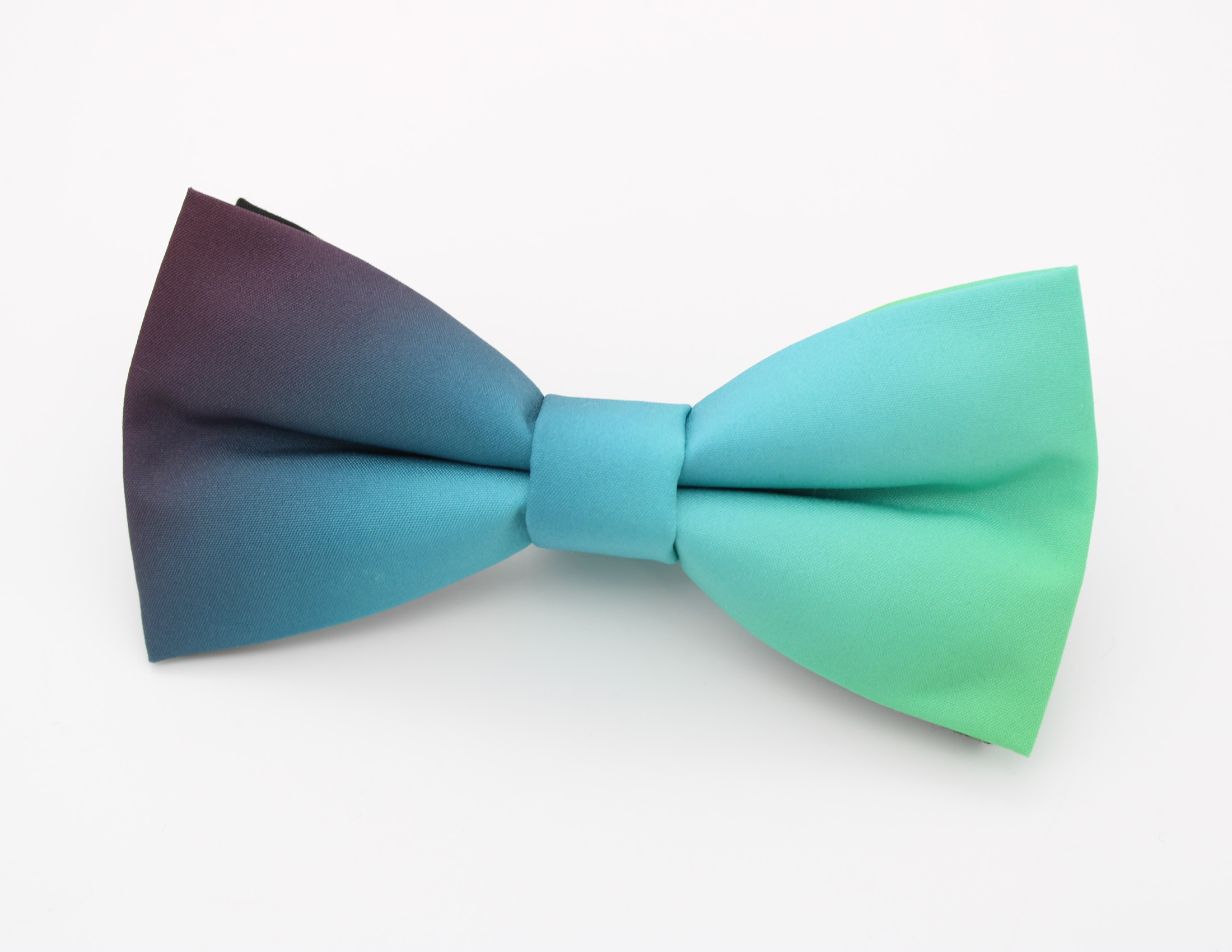 Aqua Ombre Bowtie & Faux Pocket Square - Image 4