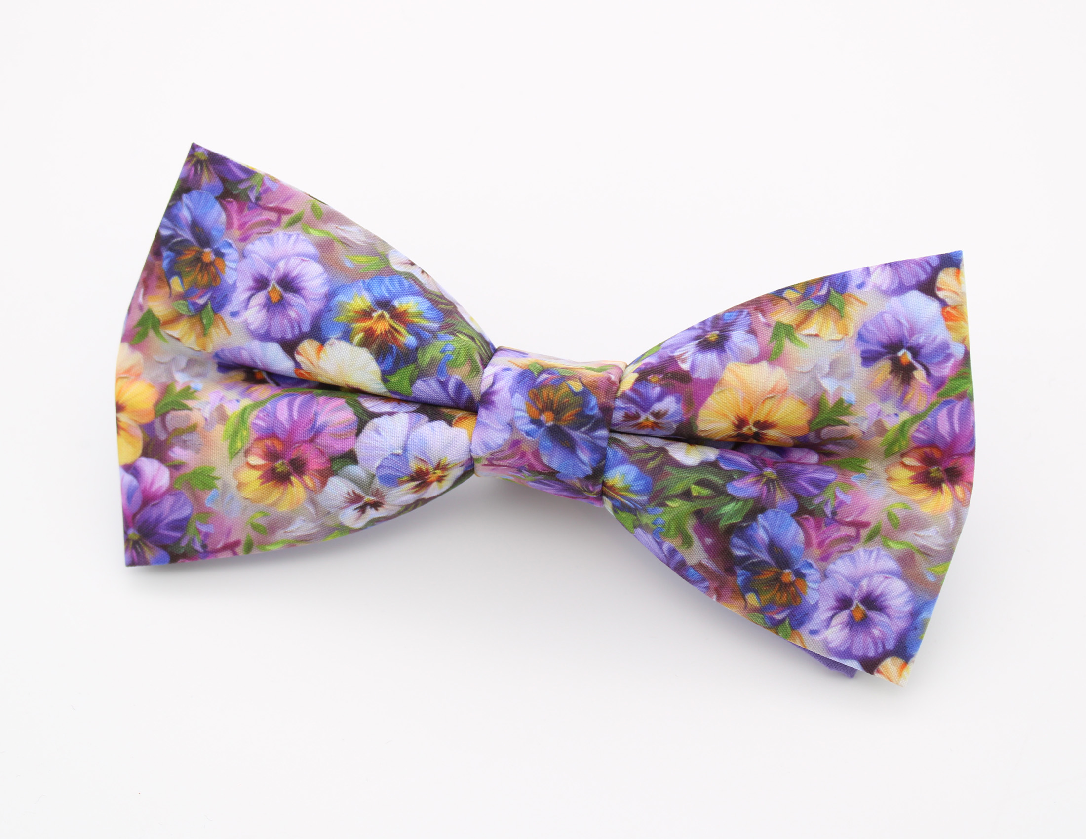 Pansy Garden Bowtie & Faux Pocket Square - Image 6