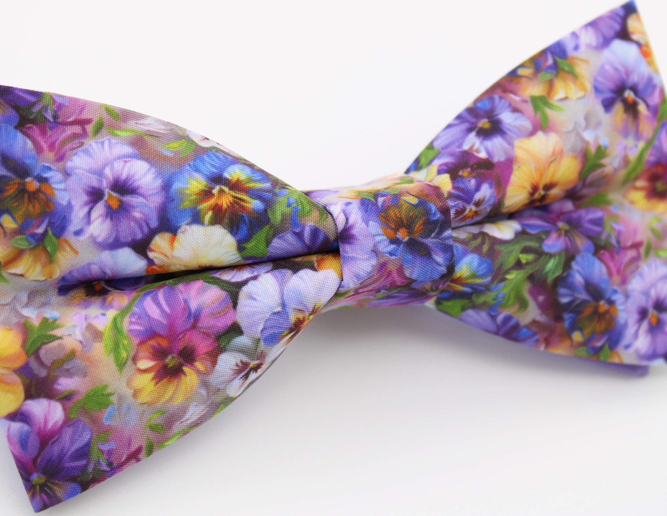 Pansy Garden Bowtie & Faux Pocket Square - Image 7