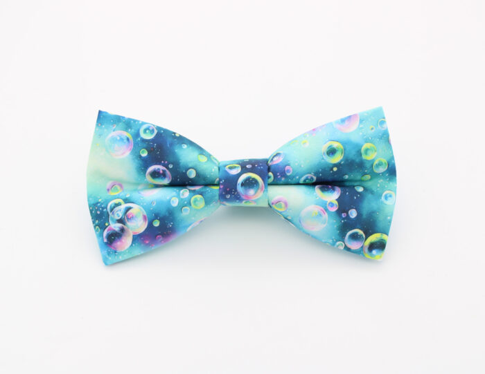 Bubble Print Bowtie & Faux Pocket Square