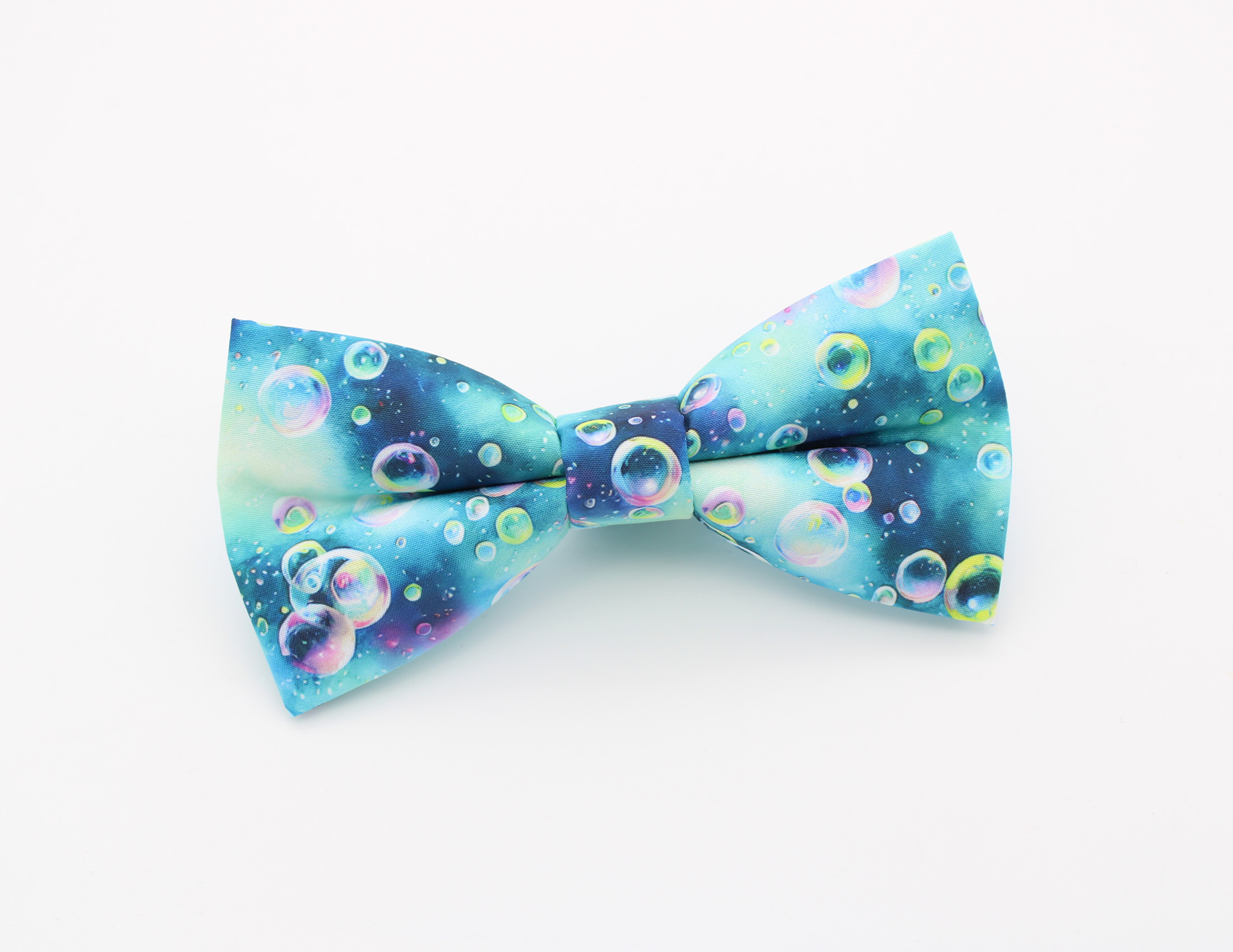 Bubble Print Bowtie & Faux Pocket Square - Image 2