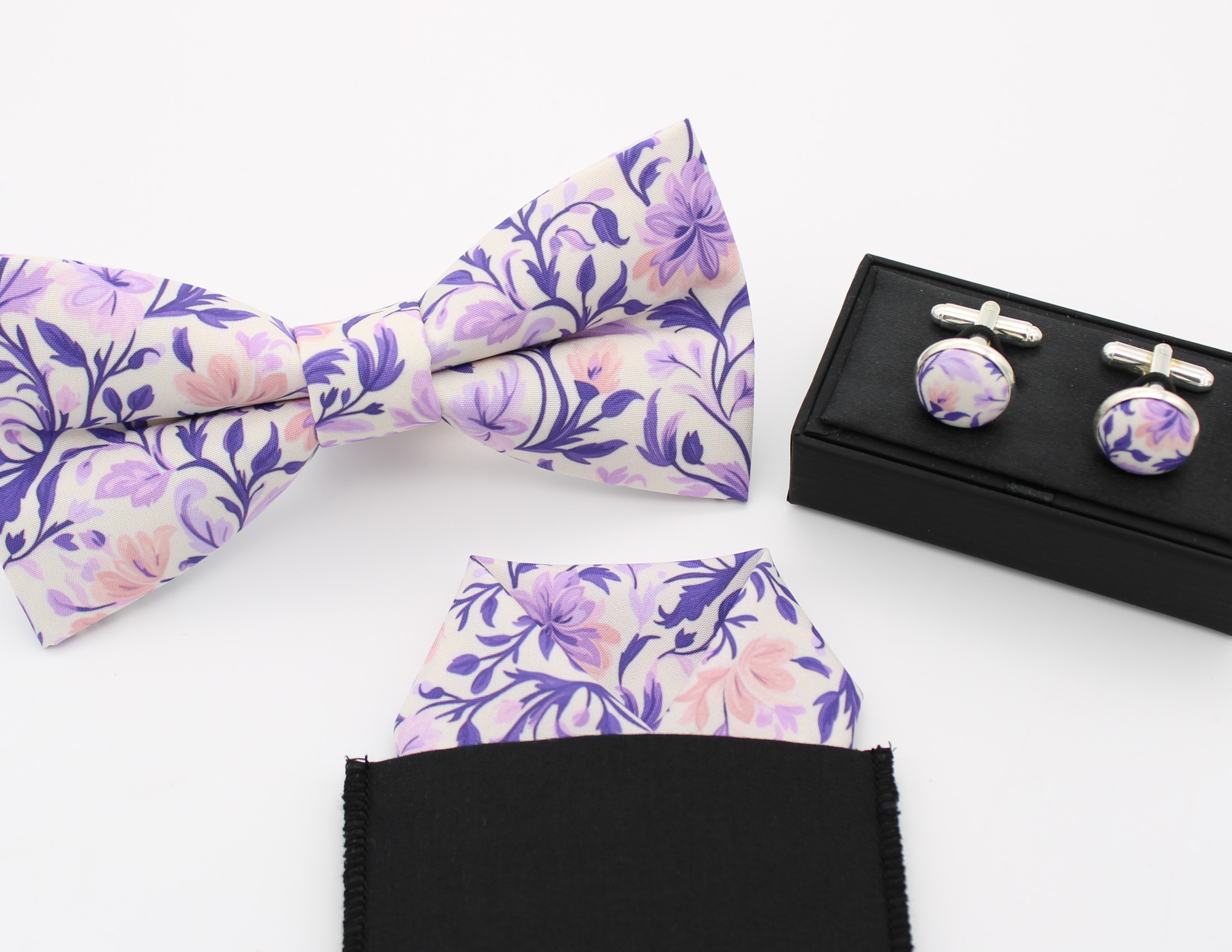 Lavender Floral Bowtie Set - Image 6