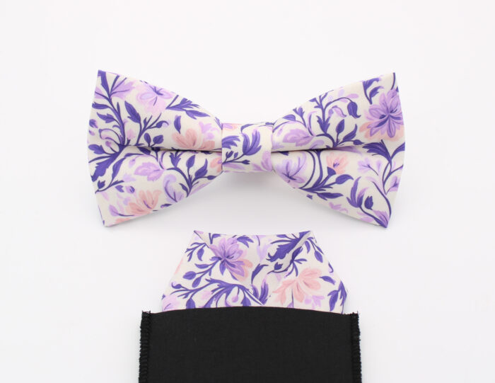 Lavender Floral Bowtie Set - Image 5