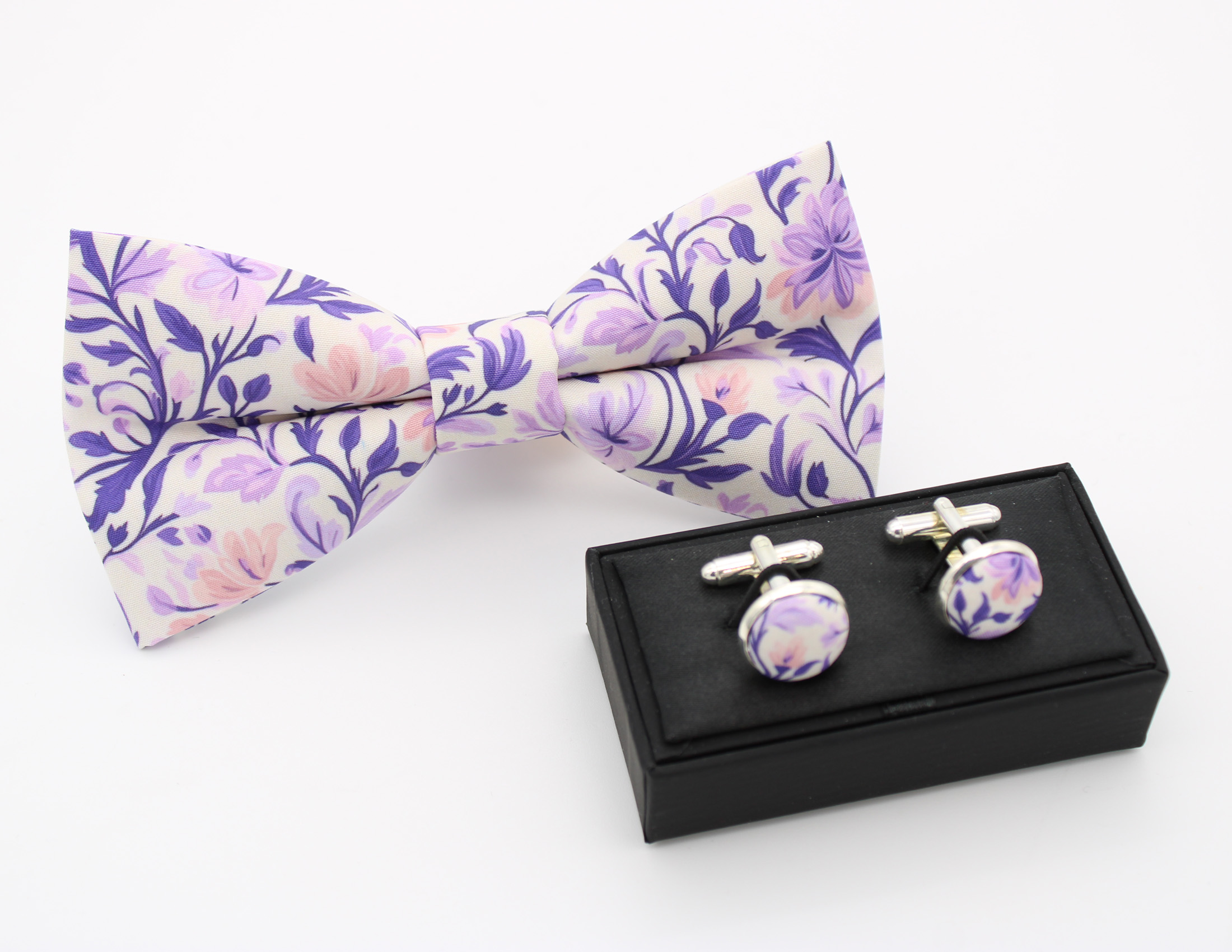Lavender Floral Bowtie Set - Image 4