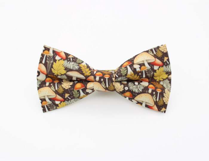 Autumn Mushroom Forest Bowtie
