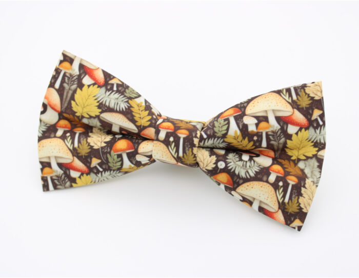 Autumn Mushroom Forest Bowtie - Image 3