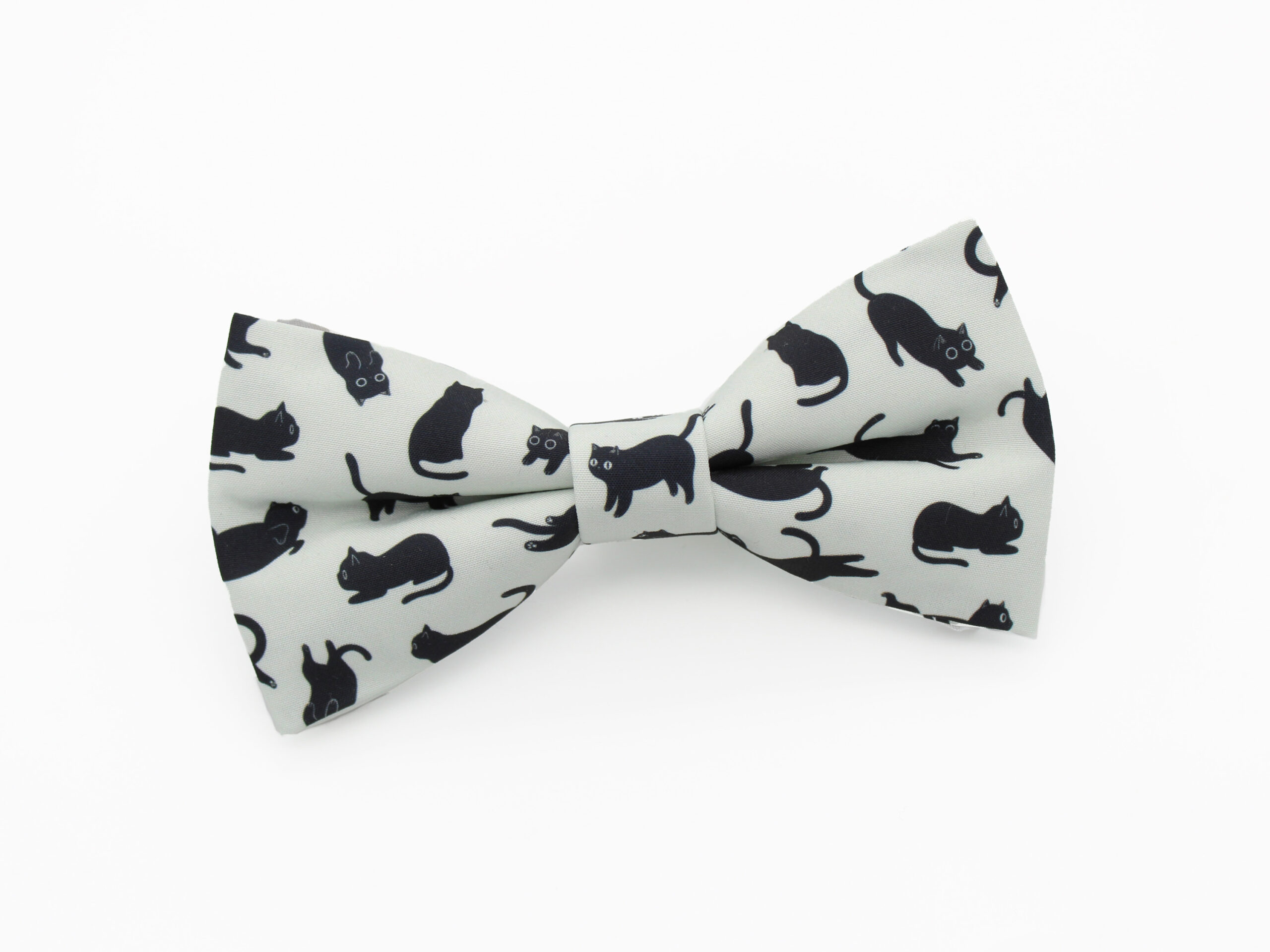 Playful Black Cats Bowtie & Faux Pocket Square - Image 2