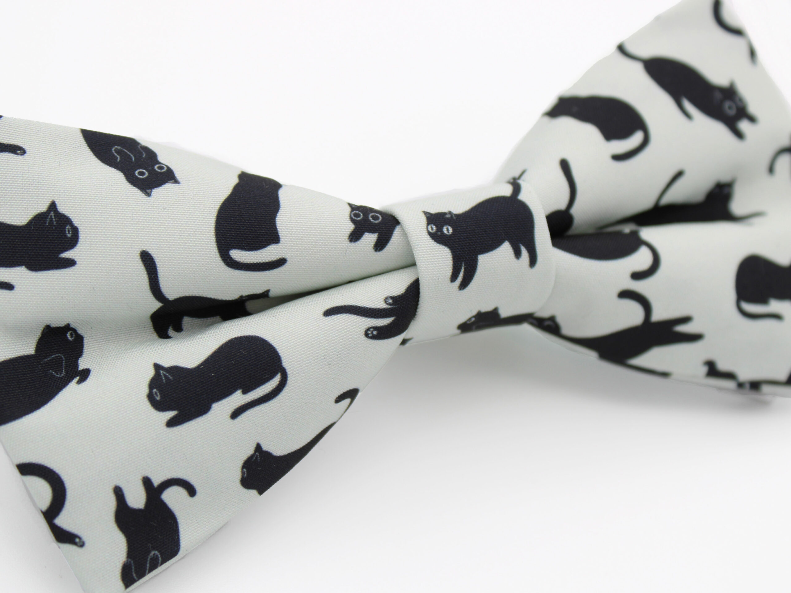 Playful Black Cats Bowtie & Faux Pocket Square - Image 4
