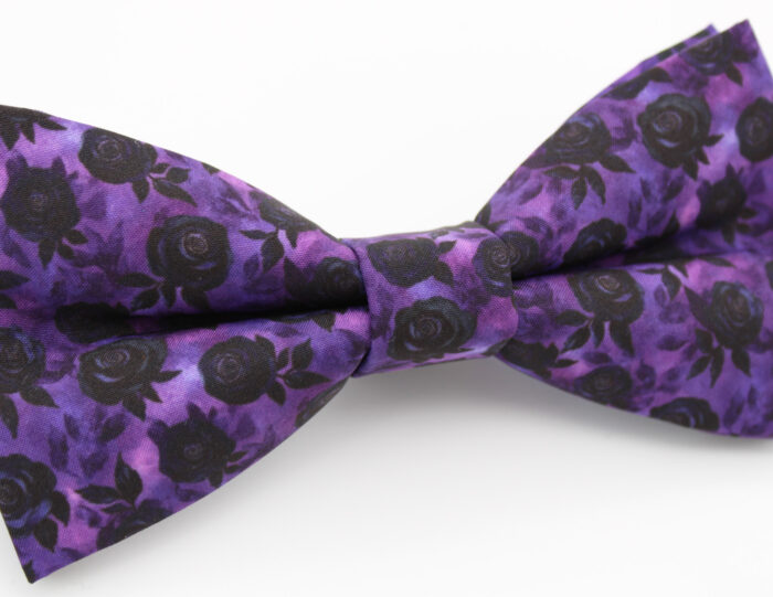 Purple Gothic Rose Bowtie - Image 7