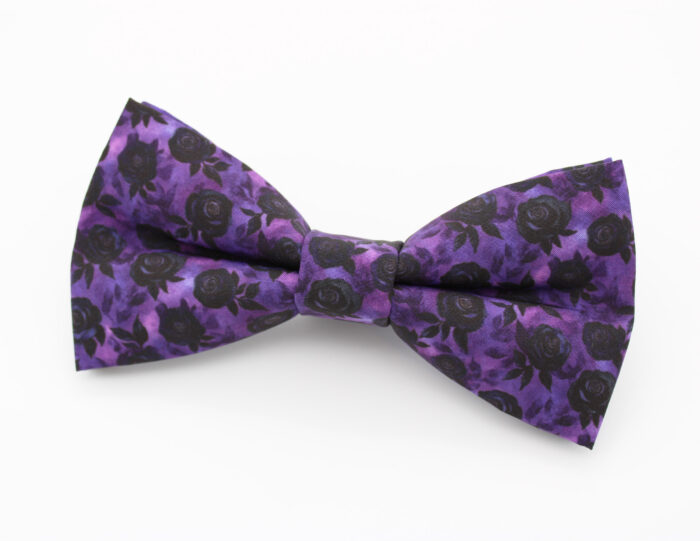 Purple Gothic Rose Bowtie - Image 6