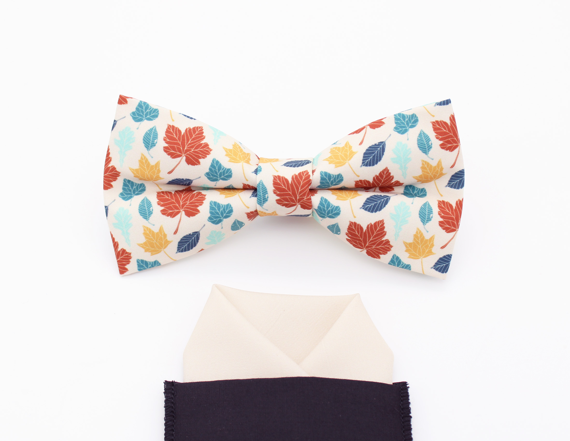 Autumn Leaves Bowtie & Faux Pocket Square - Image 3