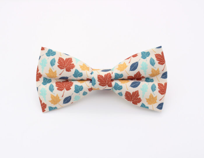Autumn Leaves Bowtie & Faux Pocket Square