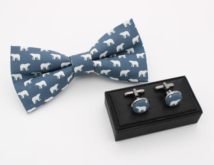 Polar Bear Print Bowtie - Image 4